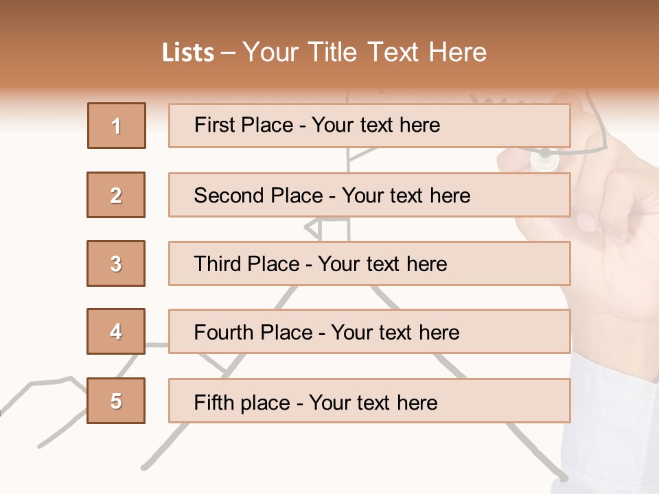 Man Outstanding Top PowerPoint Template