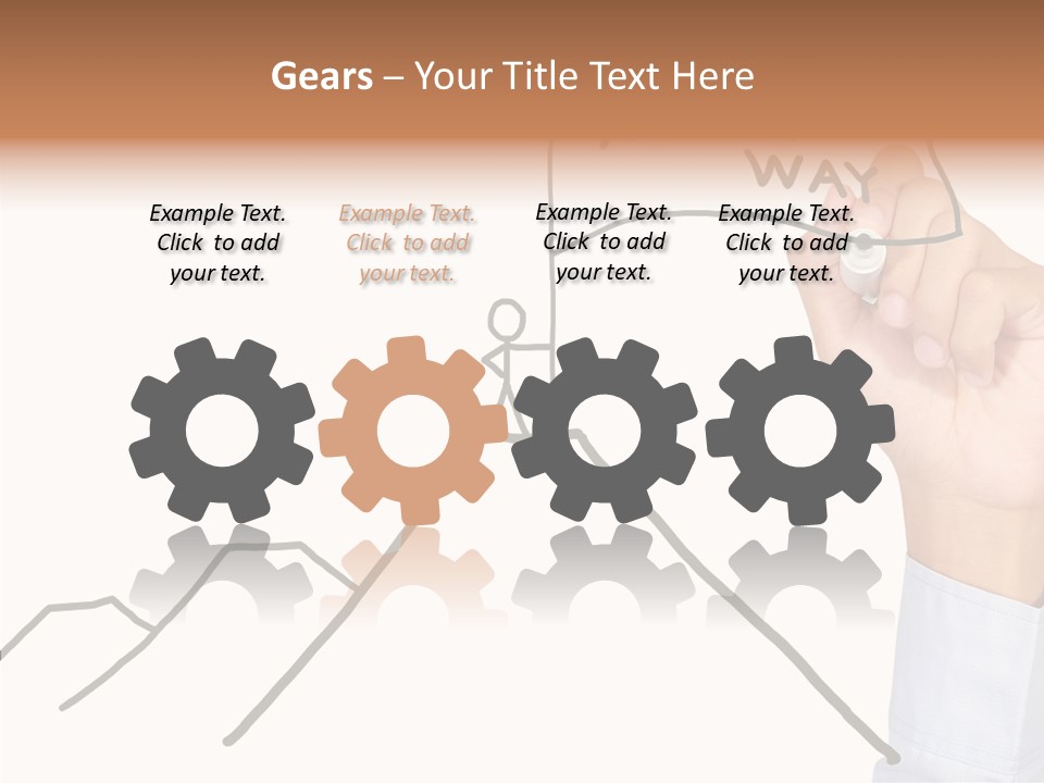 Man Outstanding Top PowerPoint Template