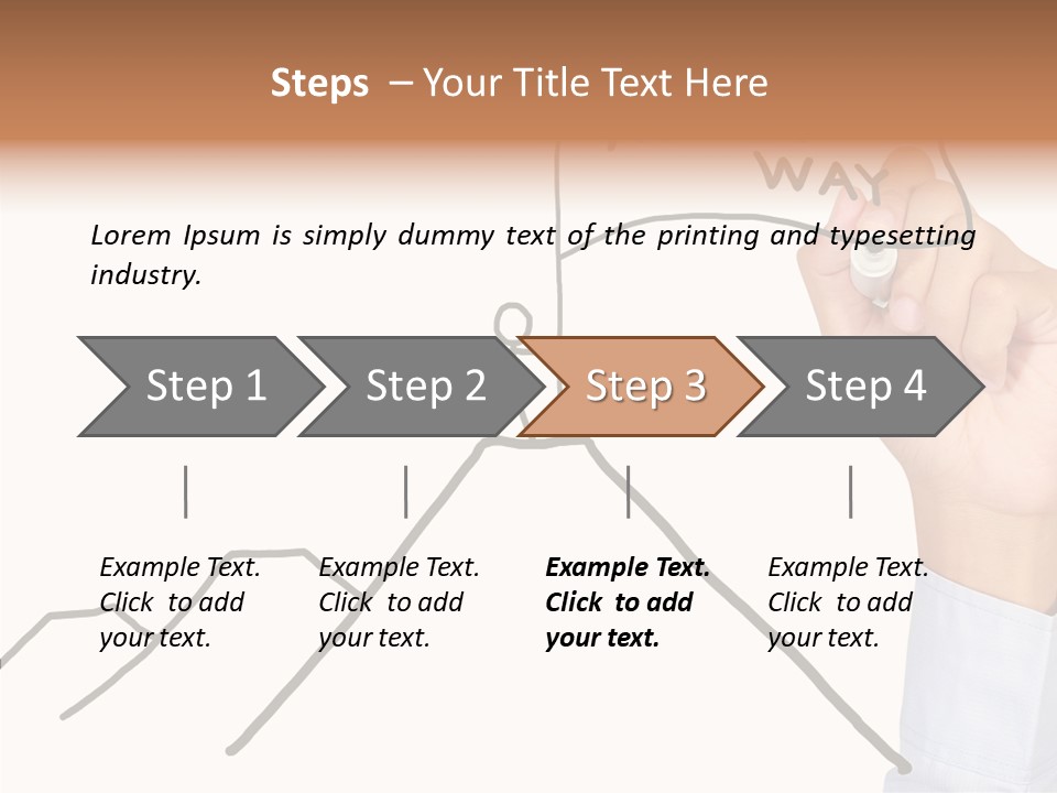 Man Outstanding Top PowerPoint Template
