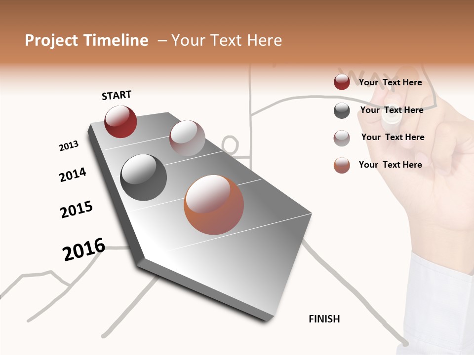 Man Outstanding Top PowerPoint Template