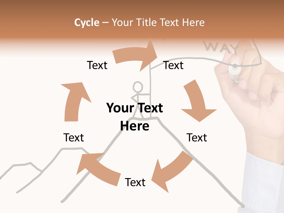 Man Outstanding Top PowerPoint Template