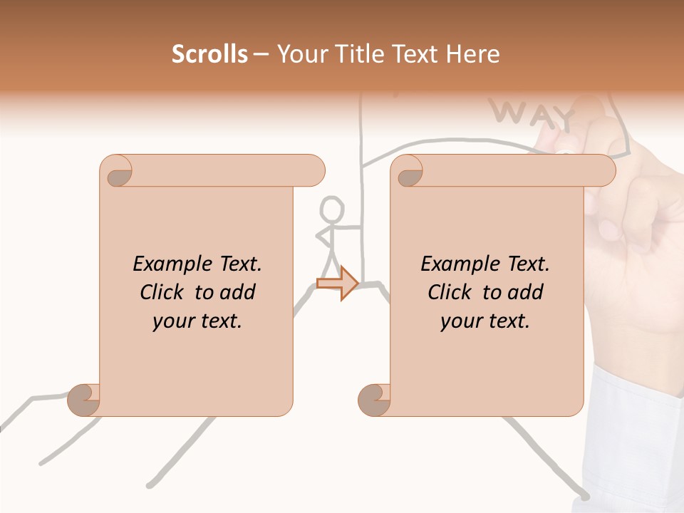 Man Outstanding Top PowerPoint Template