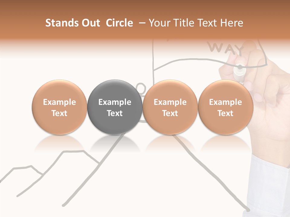 Man Outstanding Top PowerPoint Template