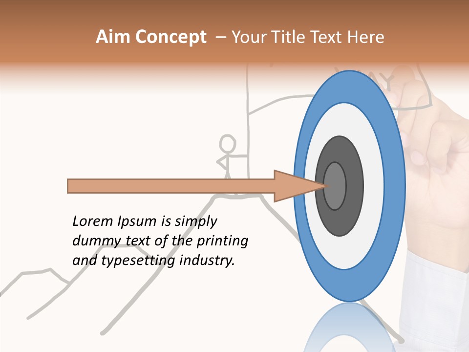 Man Outstanding Top PowerPoint Template