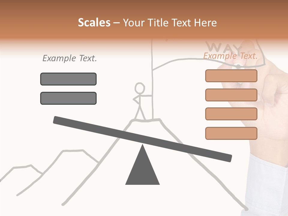 Man Outstanding Top PowerPoint Template