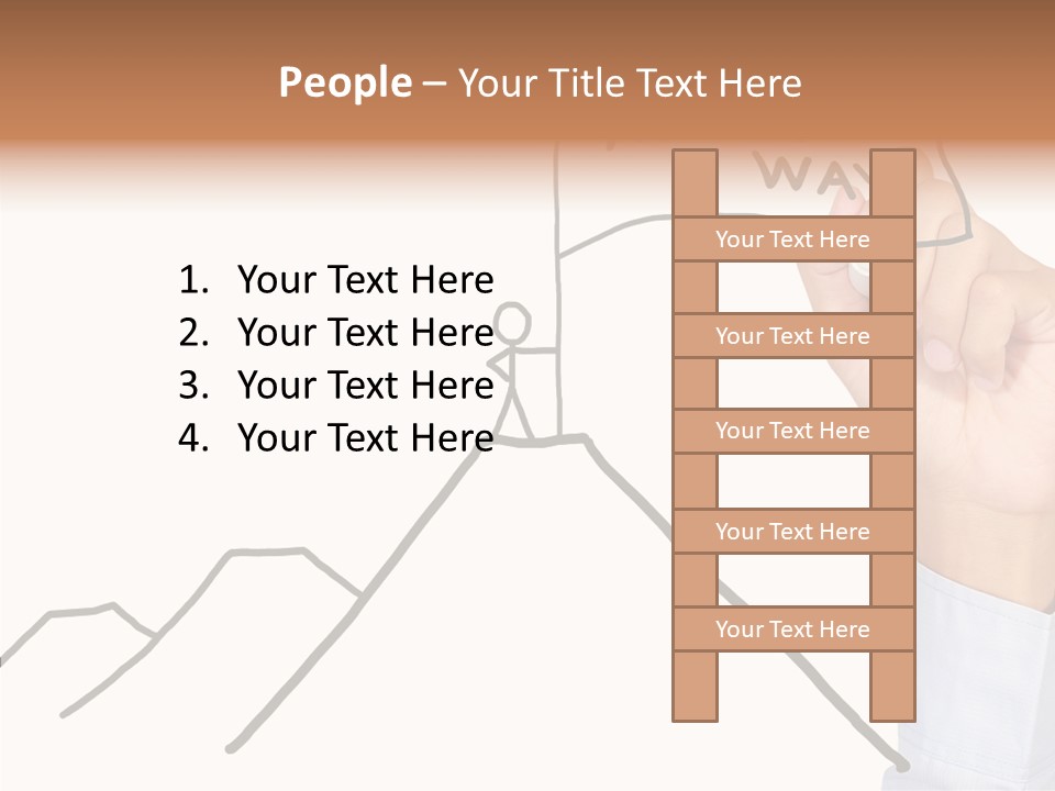 Man Outstanding Top PowerPoint Template