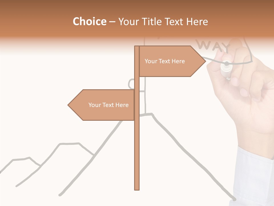 Man Outstanding Top PowerPoint Template