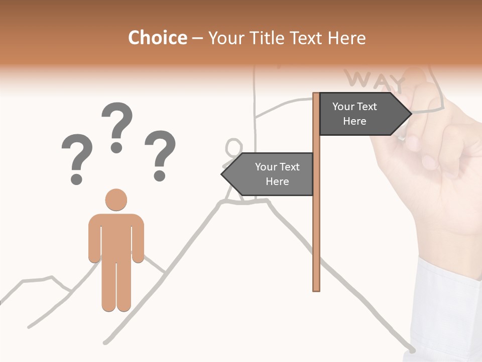Man Outstanding Top PowerPoint Template