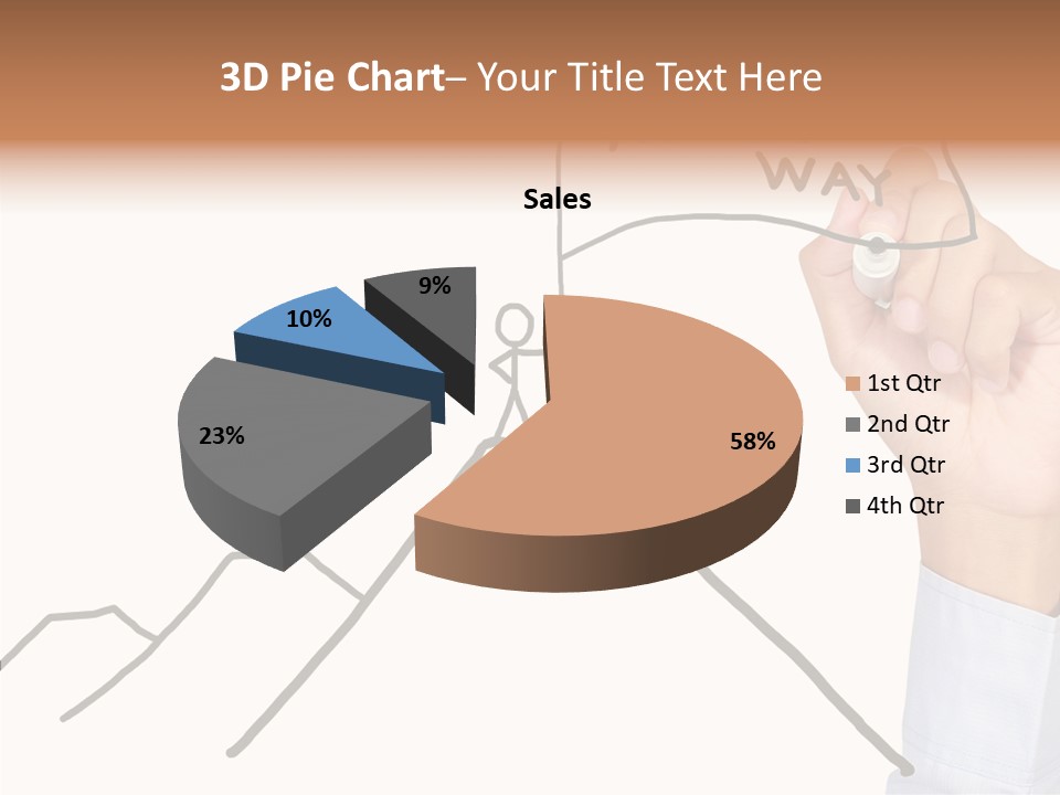 Man Outstanding Top PowerPoint Template