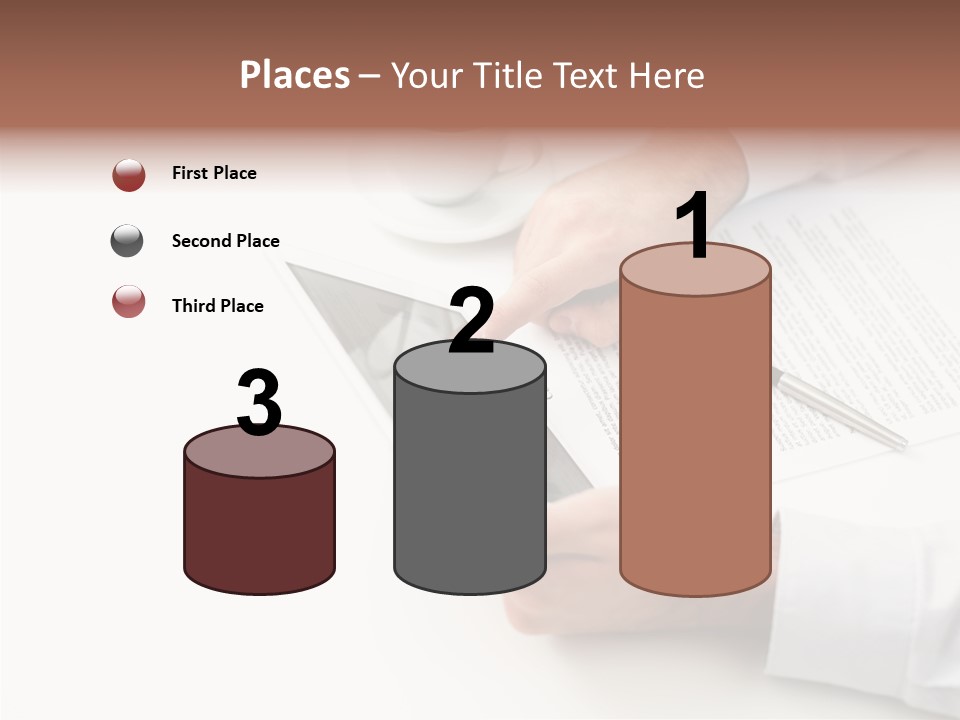 Male Businessman Media PowerPoint Template