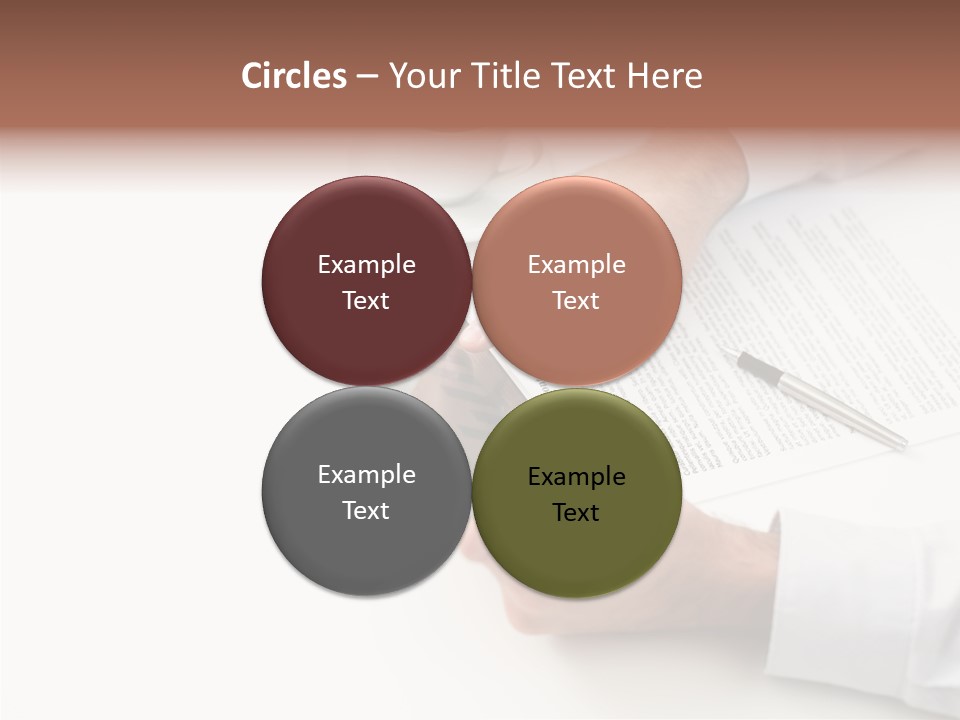 Male Businessman Media PowerPoint Template