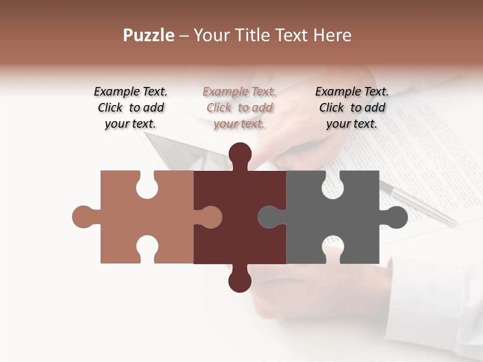 Male Businessman Media PowerPoint Template