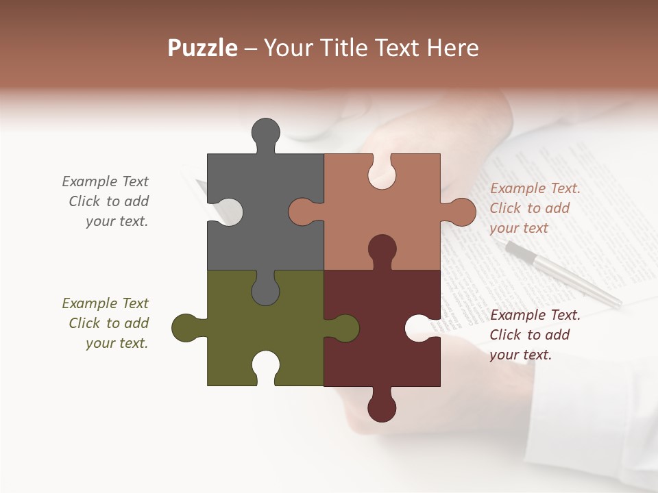 Male Businessman Media PowerPoint Template