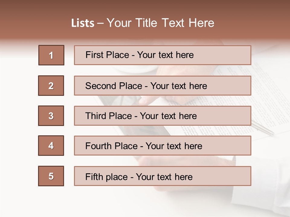 Male Businessman Media PowerPoint Template