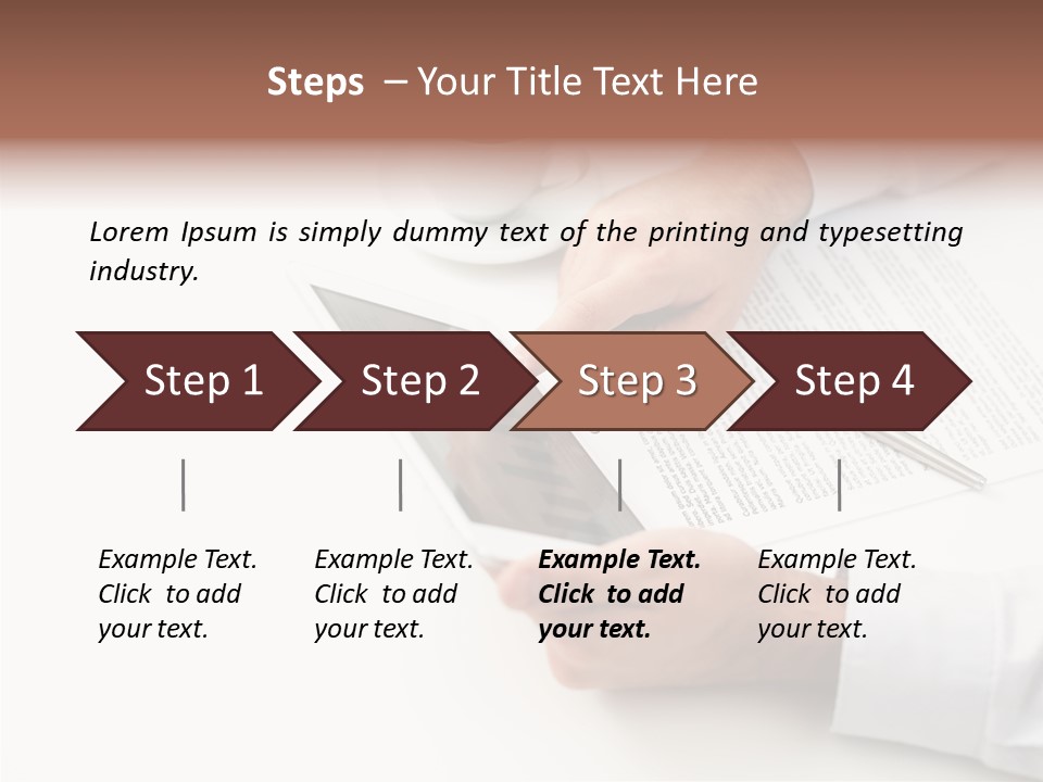 Male Businessman Media PowerPoint Template