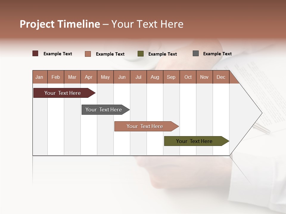 Male Businessman Media PowerPoint Template