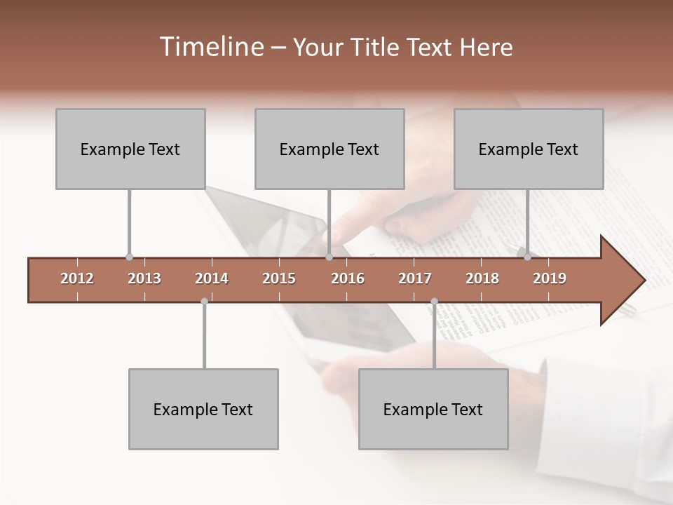 Male Businessman Media PowerPoint Template