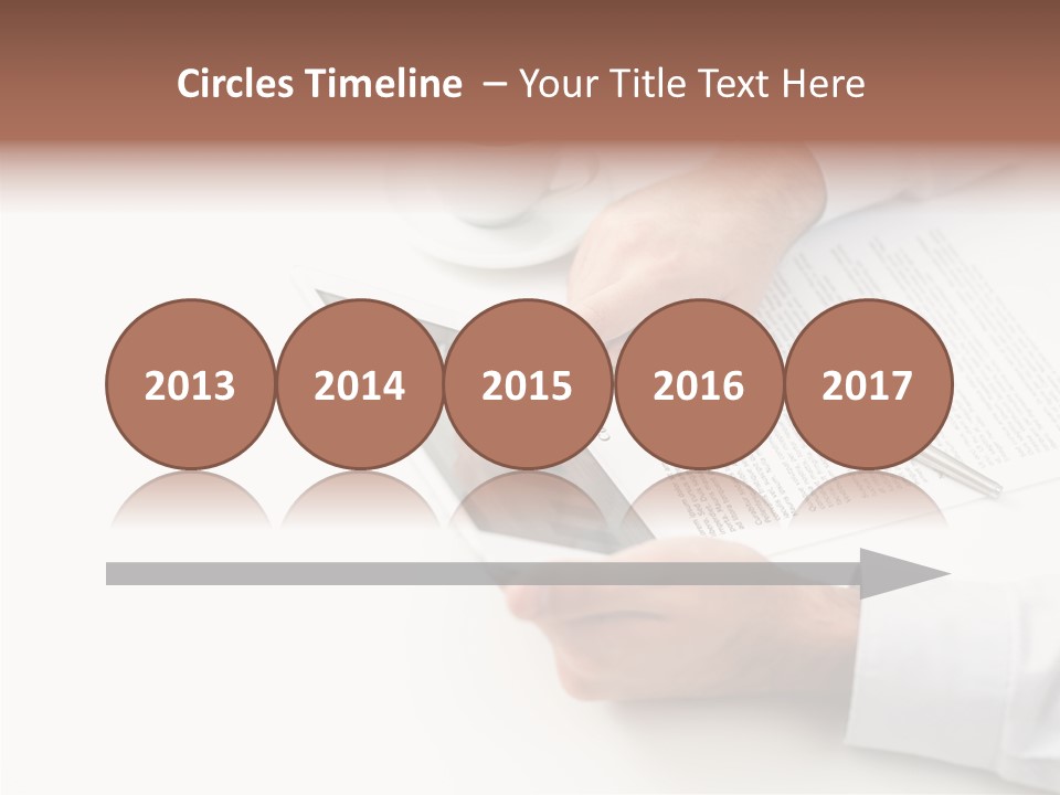 Male Businessman Media PowerPoint Template