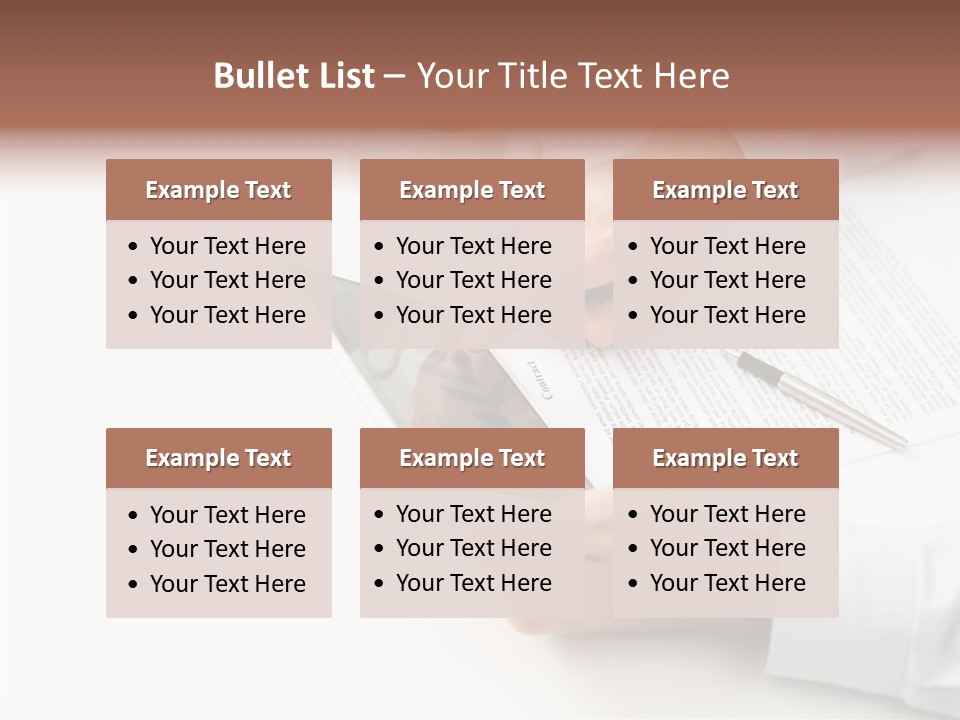 Male Businessman Media PowerPoint Template