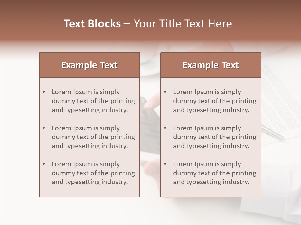 Male Businessman Media PowerPoint Template