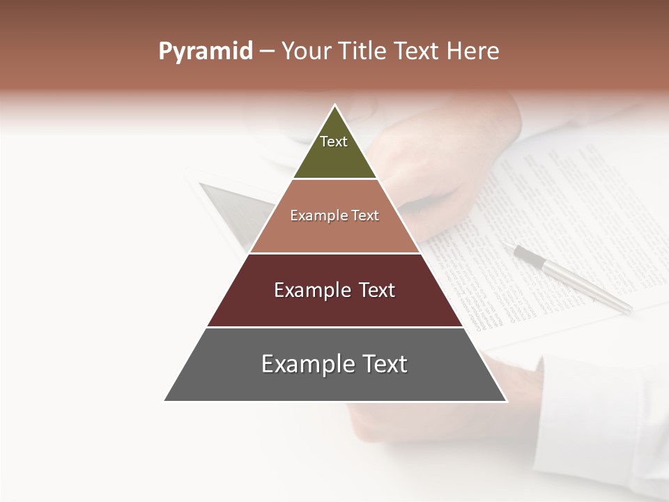 Male Businessman Media PowerPoint Template