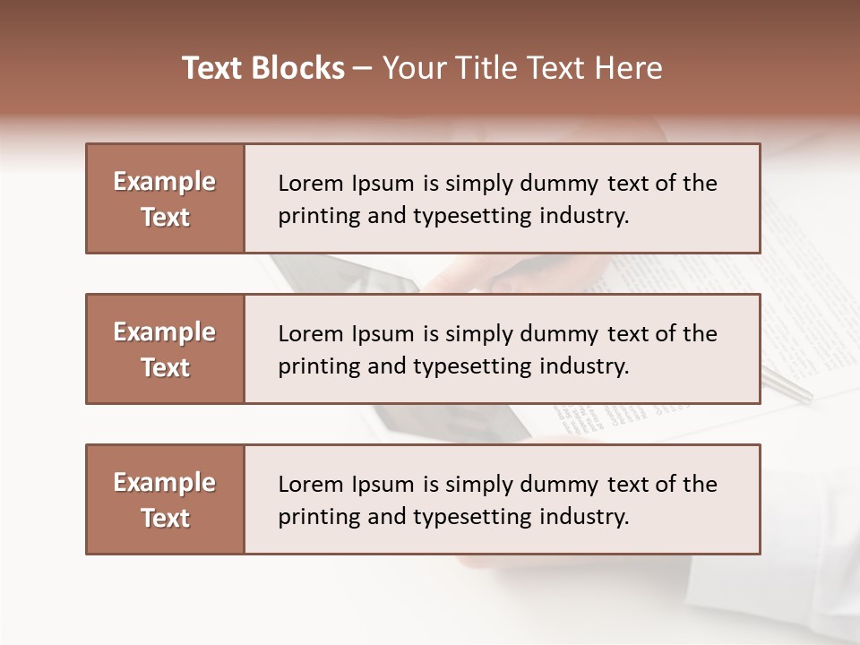 Male Businessman Media PowerPoint Template