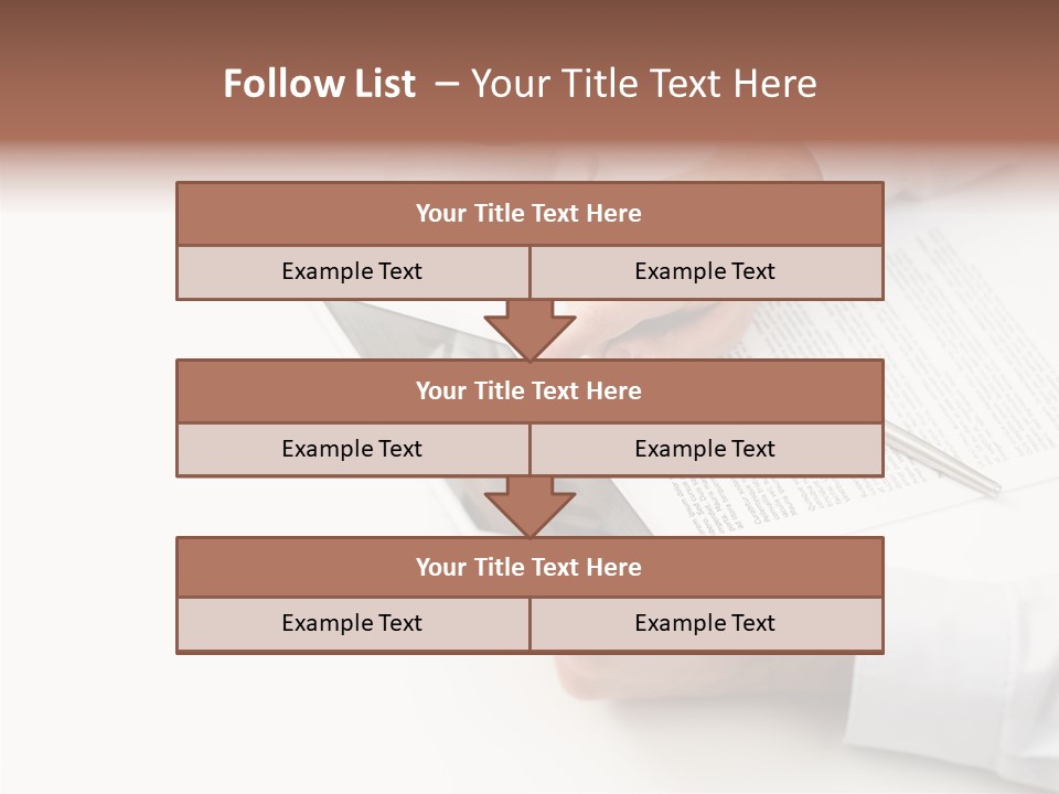 Male Businessman Media PowerPoint Template