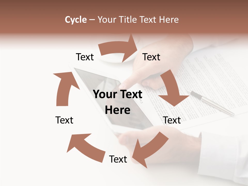Male Businessman Media PowerPoint Template