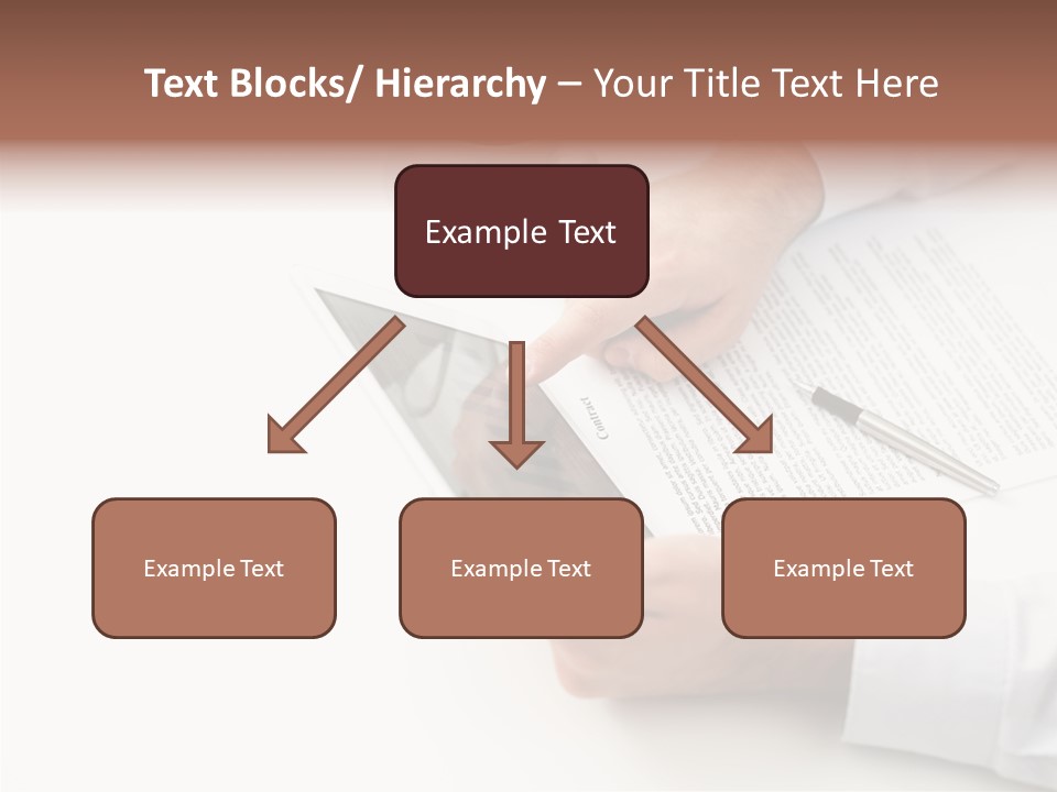 Male Businessman Media PowerPoint Template