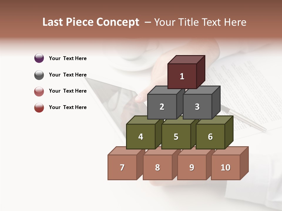 Male Businessman Media PowerPoint Template