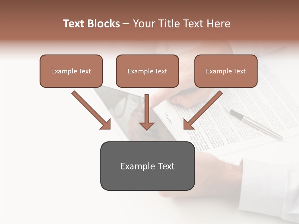 Male Businessman Media PowerPoint Template