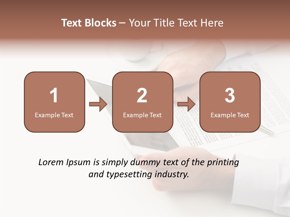 Male Businessman Media PowerPoint Template