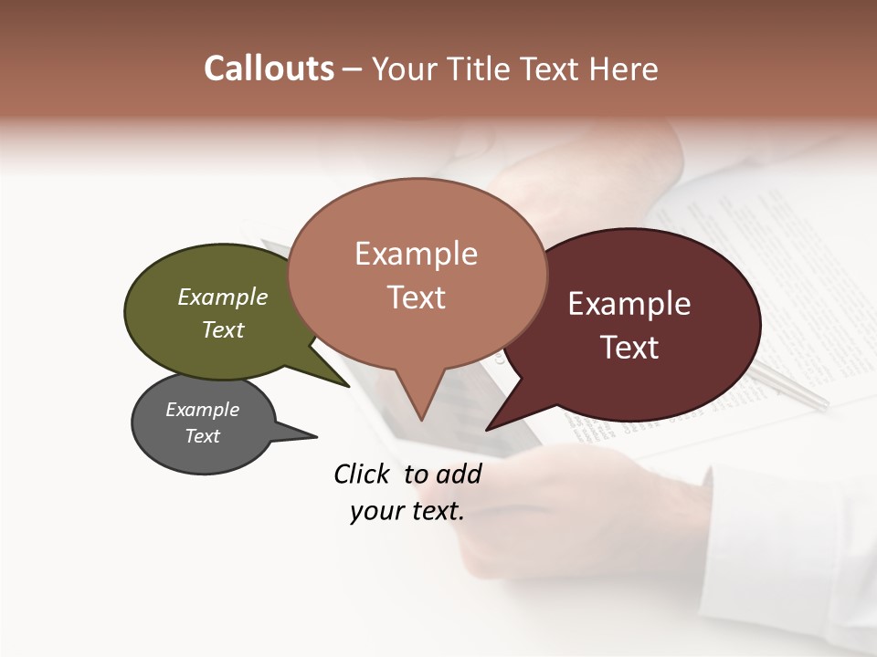 Male Businessman Media PowerPoint Template