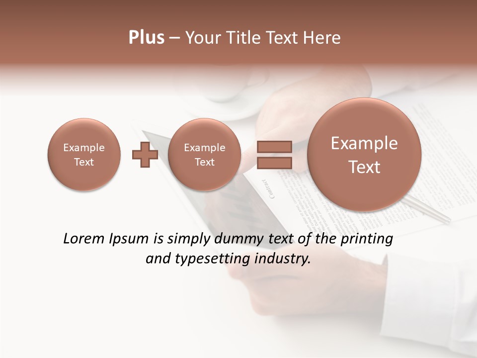 Male Businessman Media PowerPoint Template