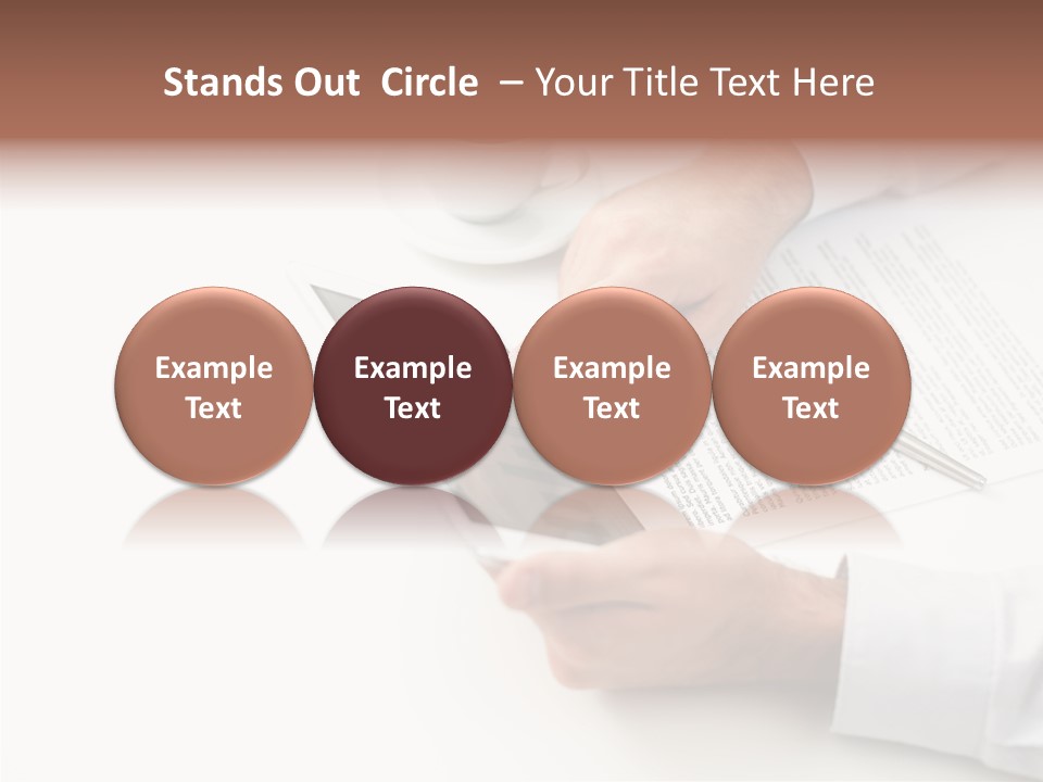 Male Businessman Media PowerPoint Template