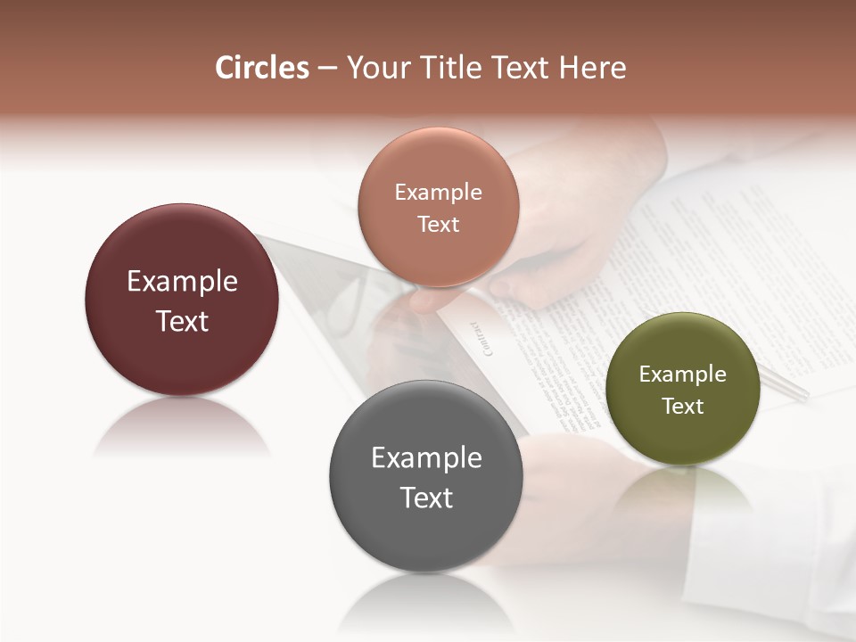 Male Businessman Media PowerPoint Template