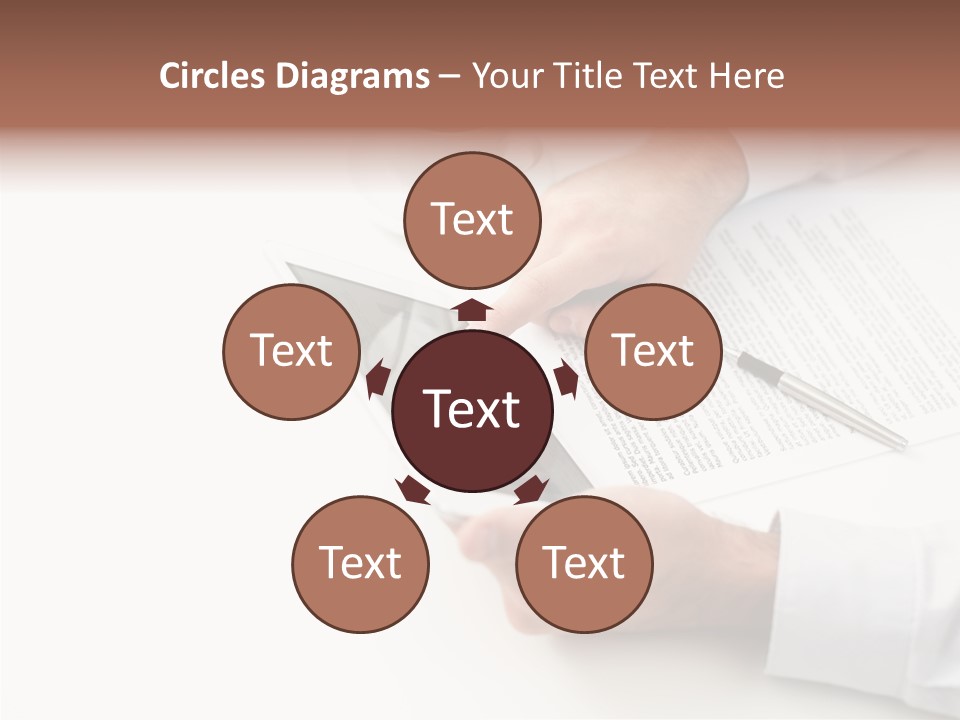 Male Businessman Media PowerPoint Template