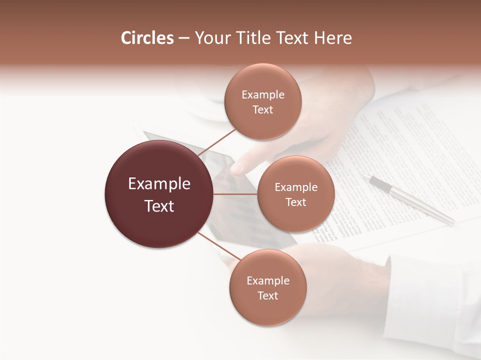 Male Businessman Media PowerPoint Template