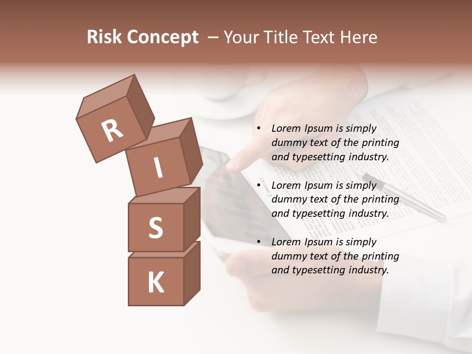 Male Businessman Media PowerPoint Template