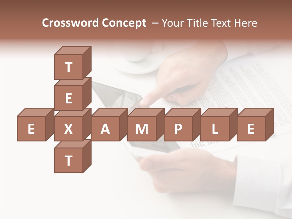 Male Businessman Media PowerPoint Template