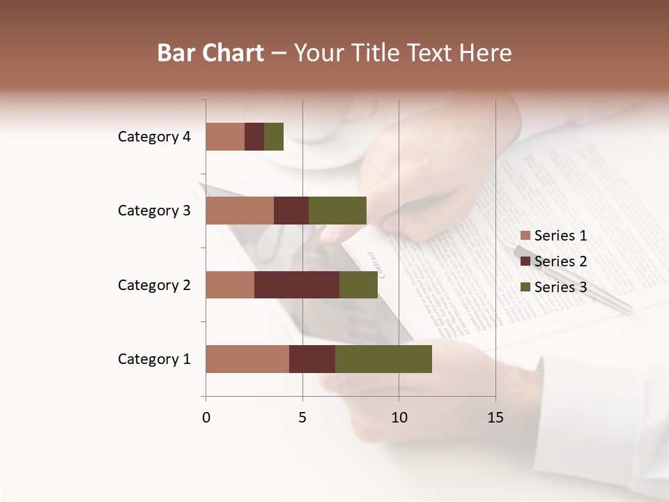 Male Businessman Media PowerPoint Template