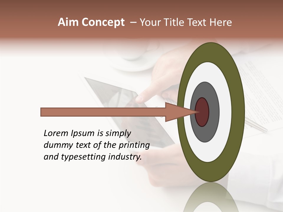 Male Businessman Media PowerPoint Template