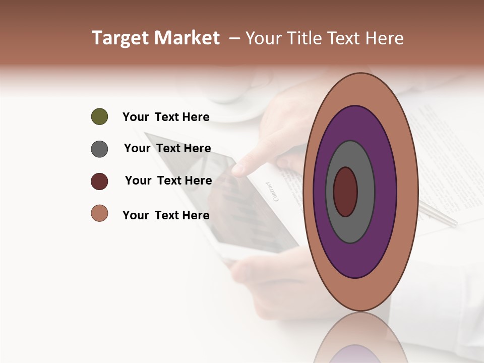 Male Businessman Media PowerPoint Template