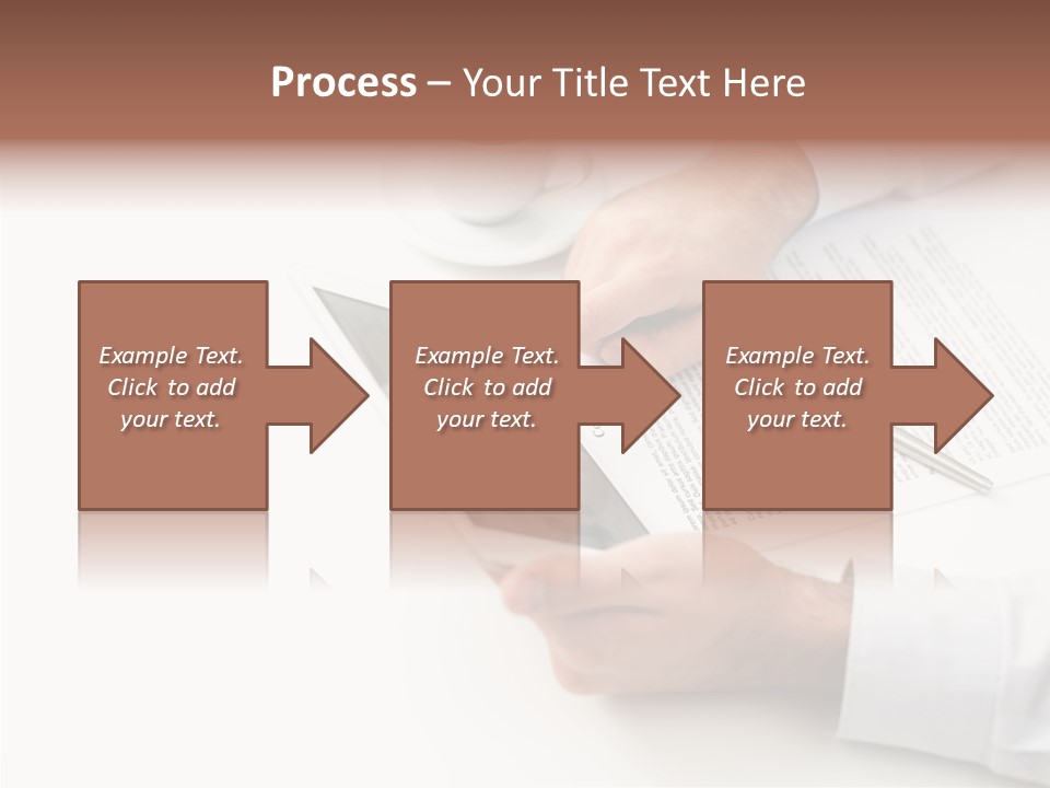 Male Businessman Media PowerPoint Template