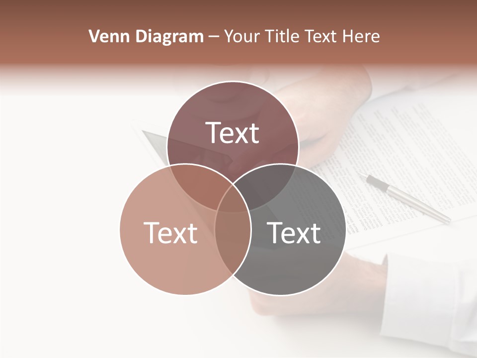 Male Businessman Media PowerPoint Template