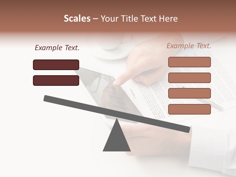 Male Businessman Media PowerPoint Template