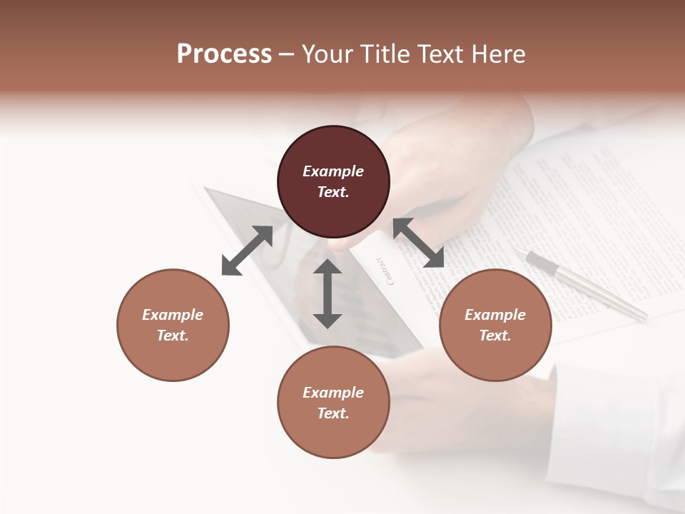 Male Businessman Media PowerPoint Template