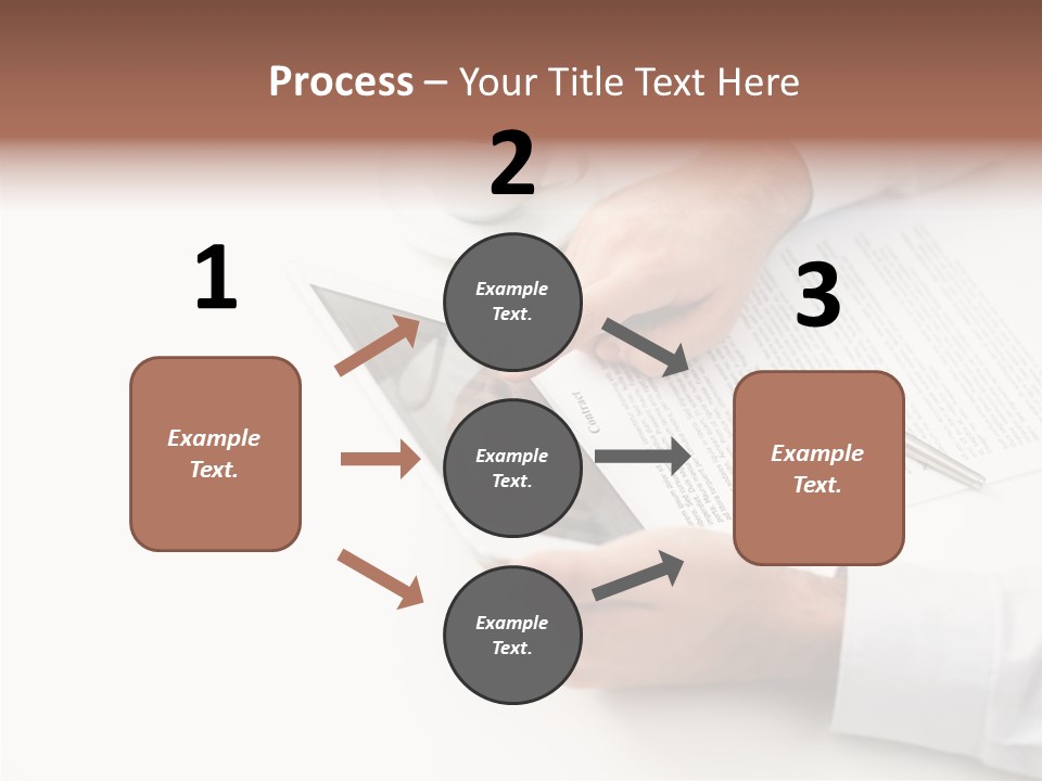 Male Businessman Media PowerPoint Template