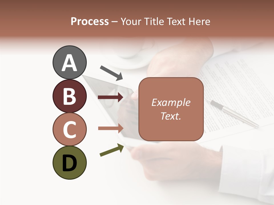 Male Businessman Media PowerPoint Template