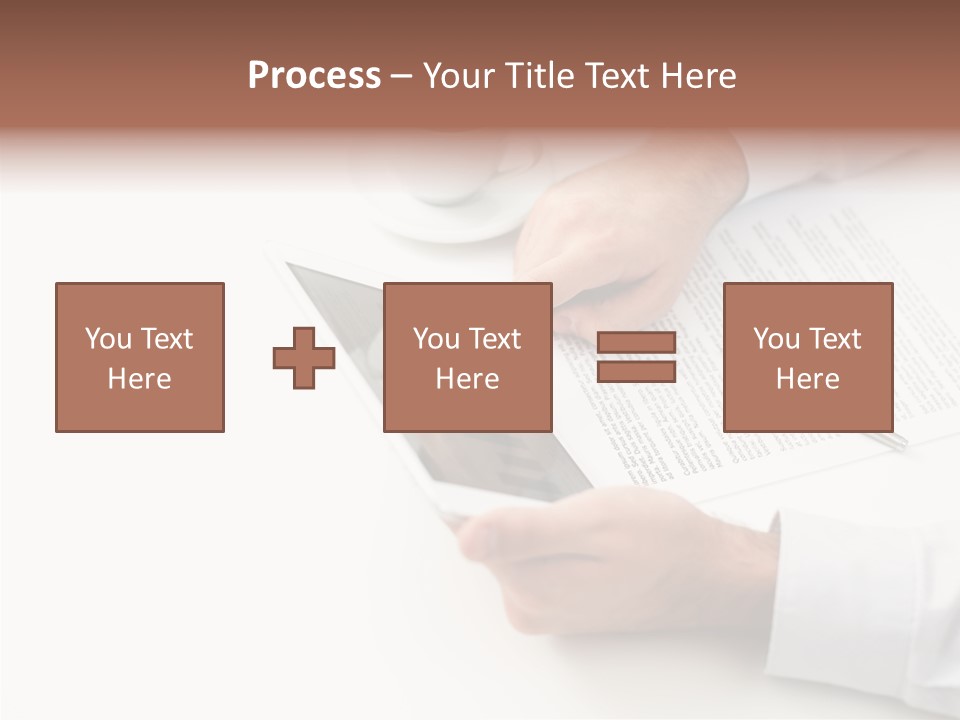 Male Businessman Media PowerPoint Template